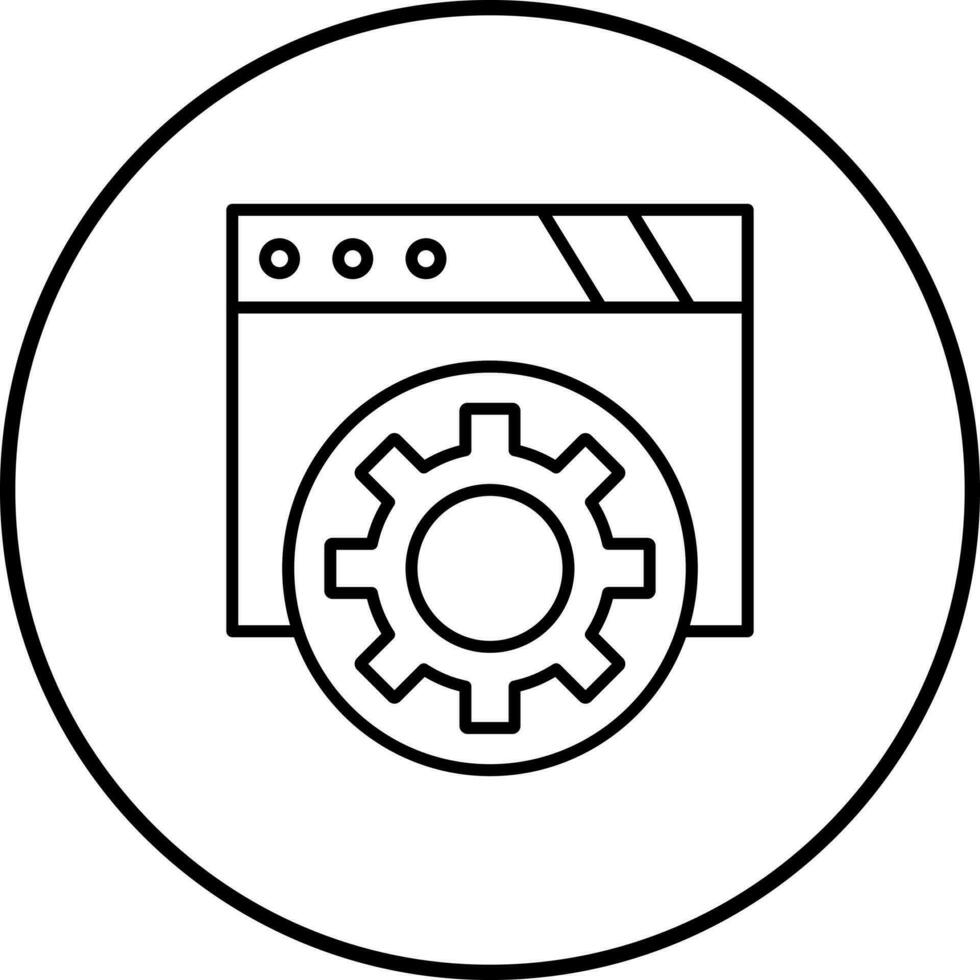 icono de vector de navegador