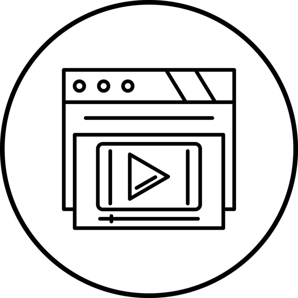 Video Player Vector Icon