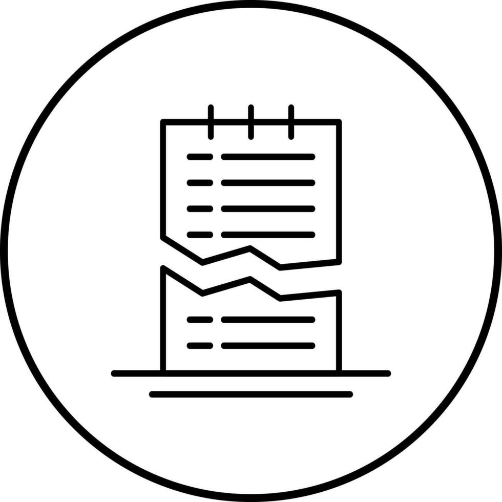 Corrupted List Vector Icon