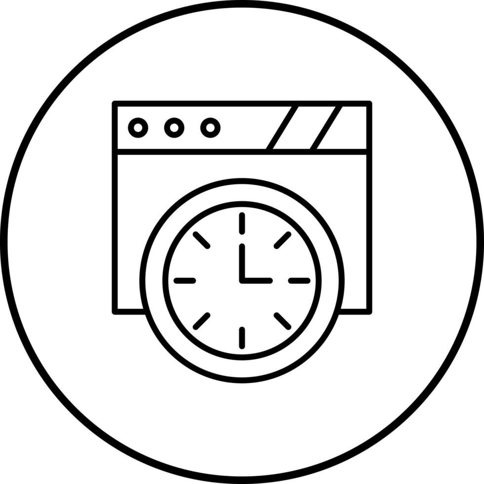 Wall Clock Vector Icon