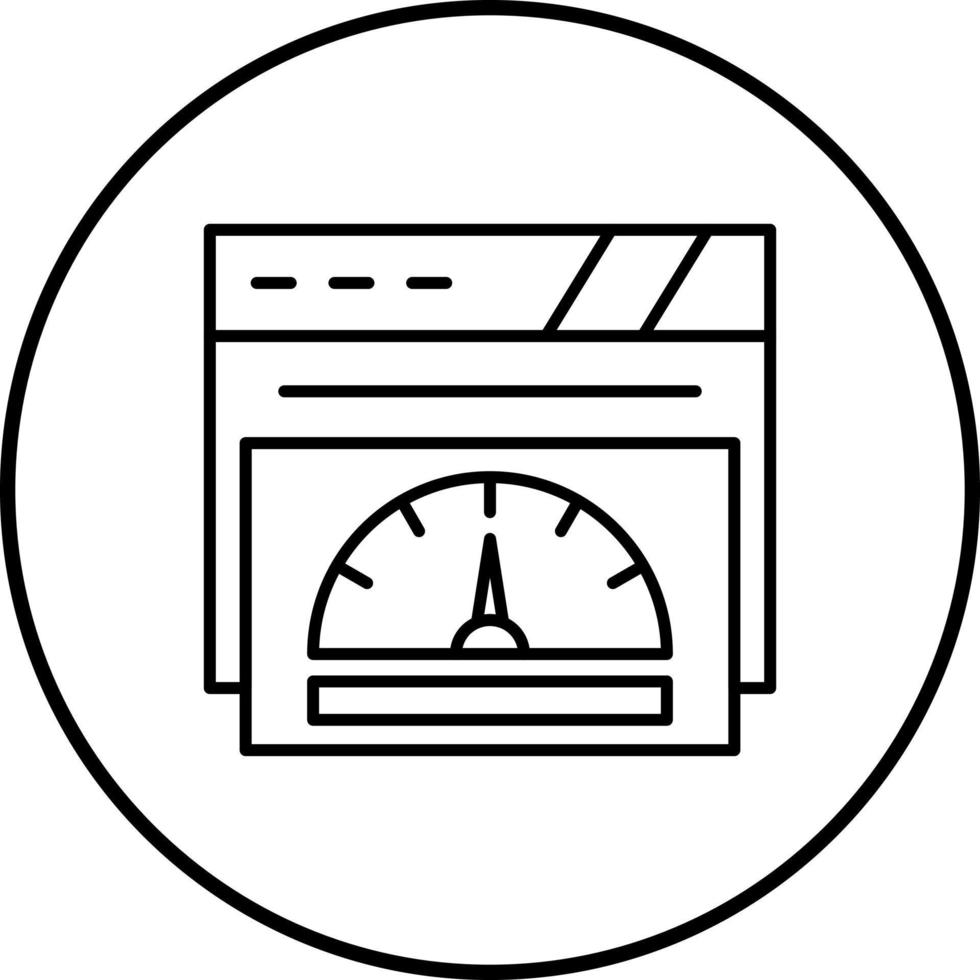 icono de vector de velocímetro