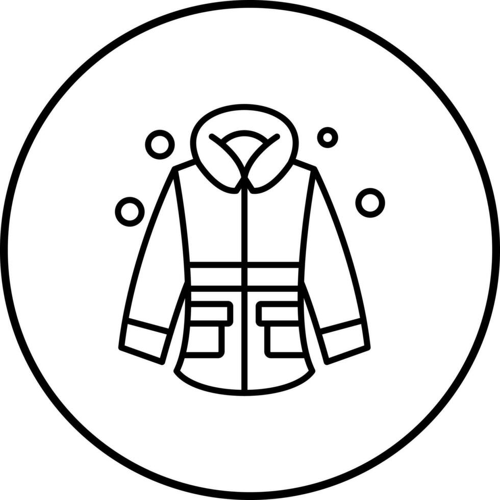 Winter Jacket Vector Icon