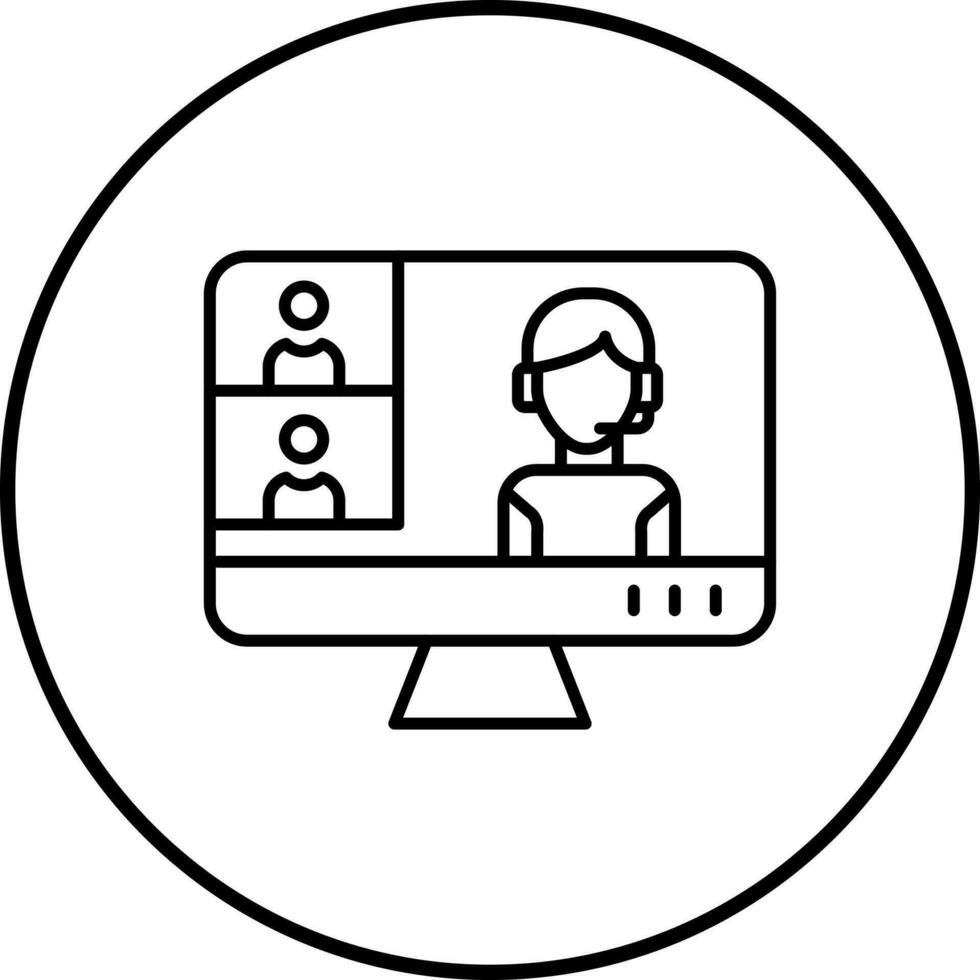 Conference video Call Vector Icon