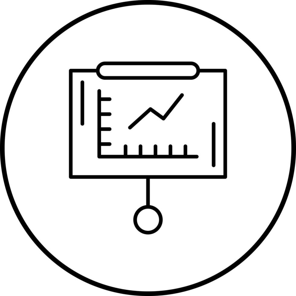 Line Graph Vector Icon