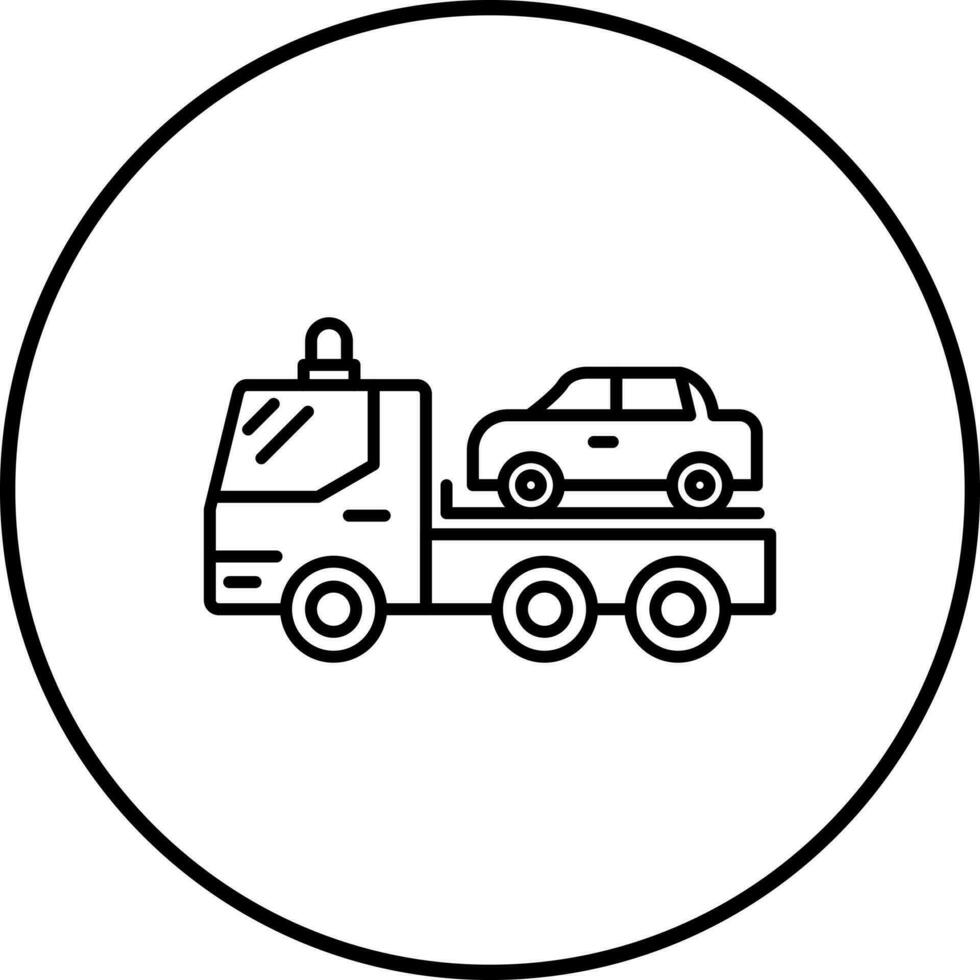 Tow Truck Vector Icon