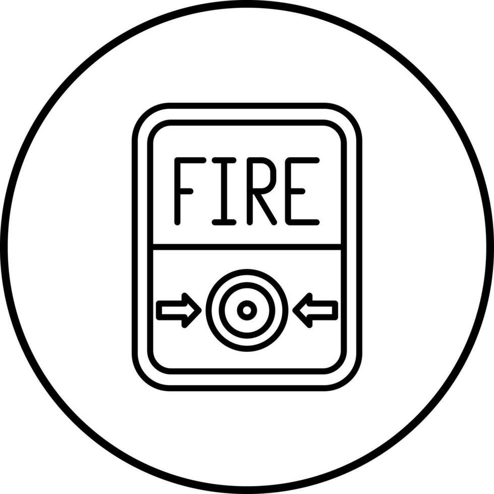 icono de vector de botón de fuego