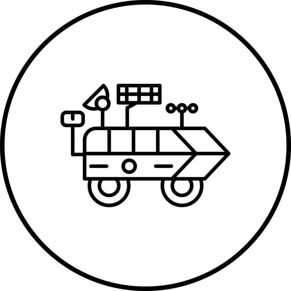 icono de vector de vehículo lunar