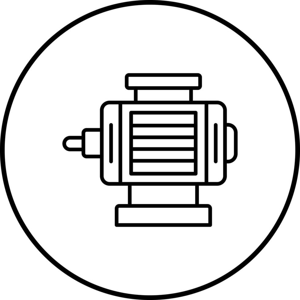 icono de vector de motor eléctrico