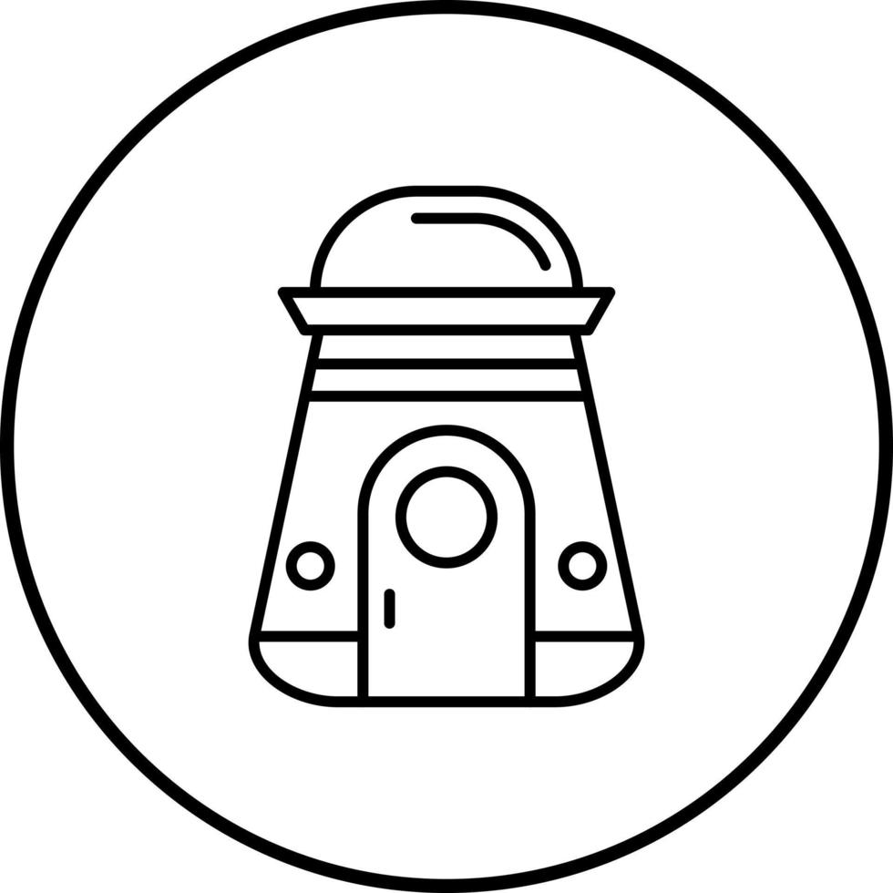 icono de vector de cápsula espacial