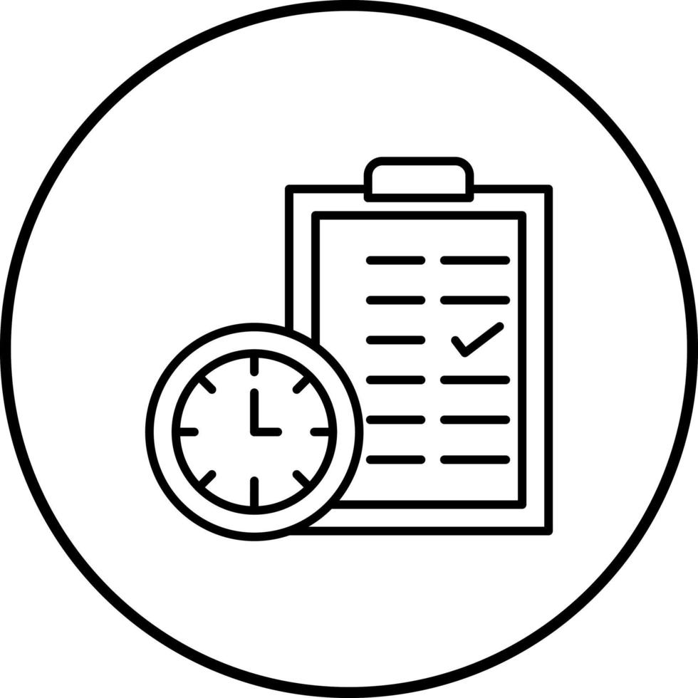 Time Planing Vector Icon