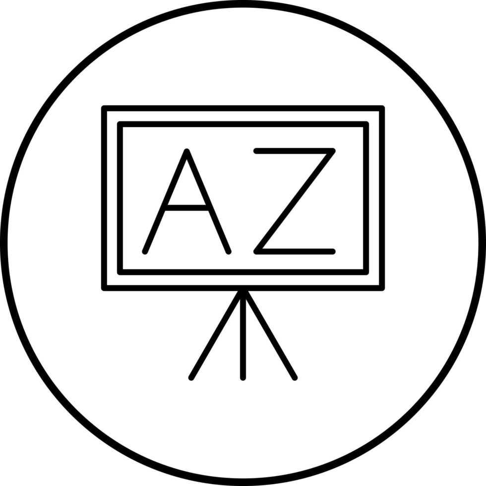 de un icono de vector de z