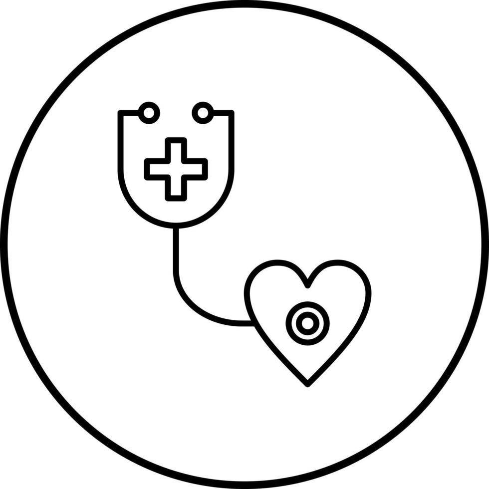 icono de vector de fonendoscopio