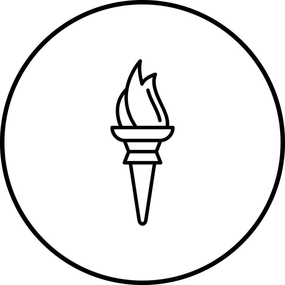 Torch Vector Icon