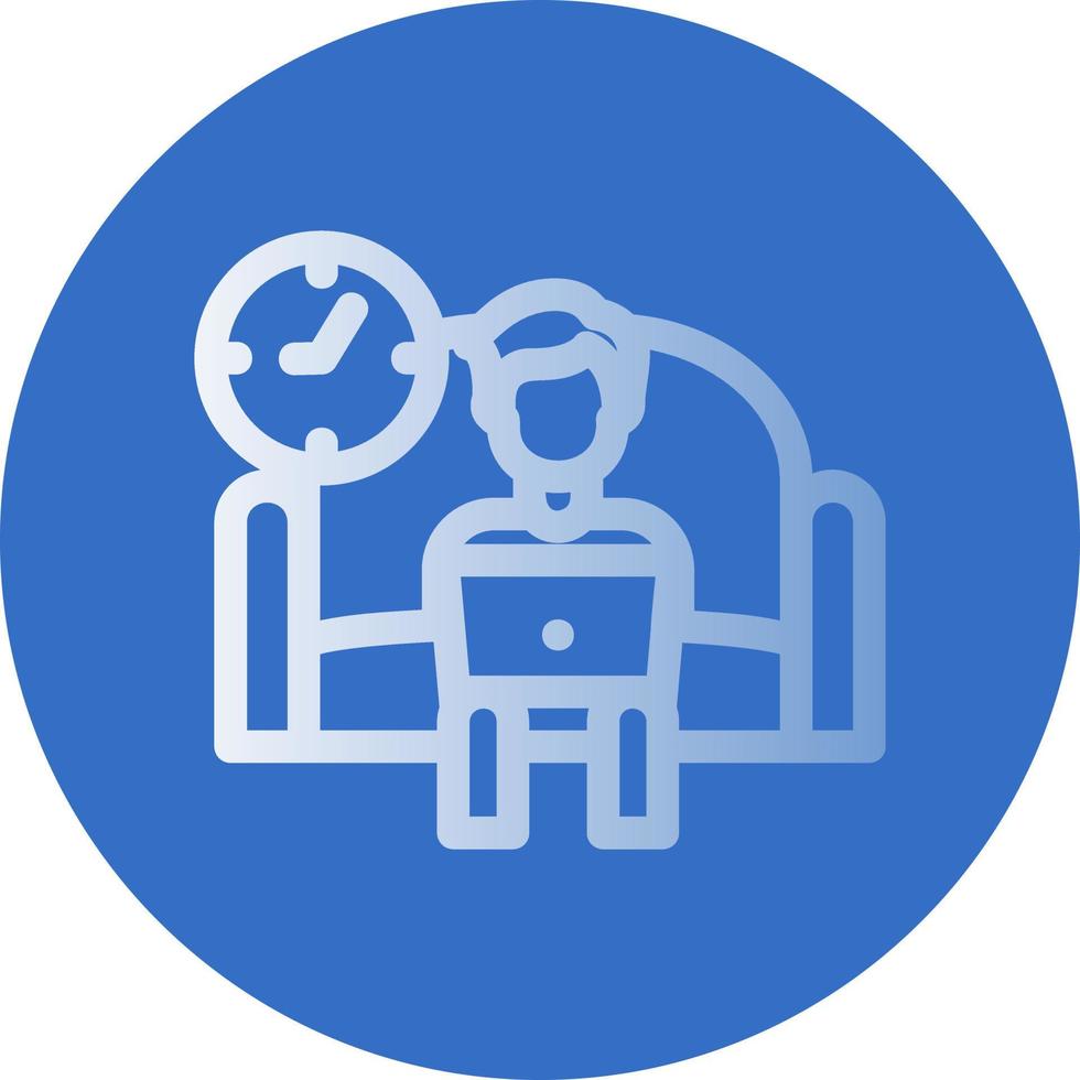 Relax Work Vector Icon Design