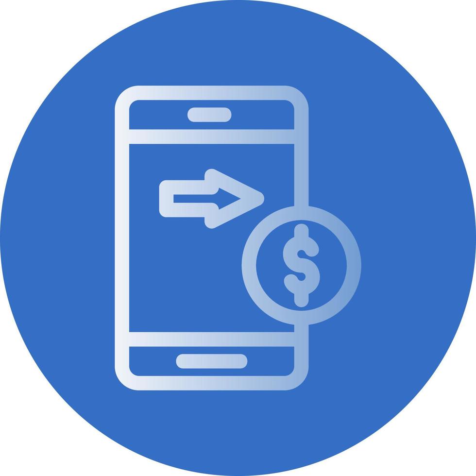 Send Money Mobile Vector Icon Design