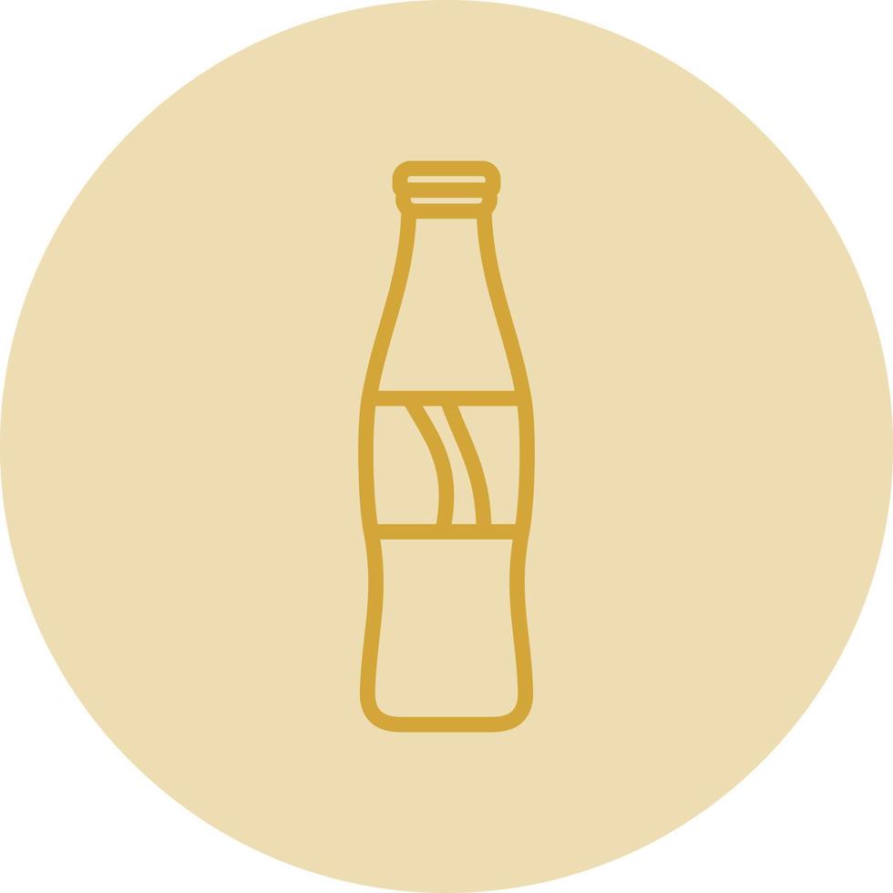 Cola Bottle Vector Icon Design