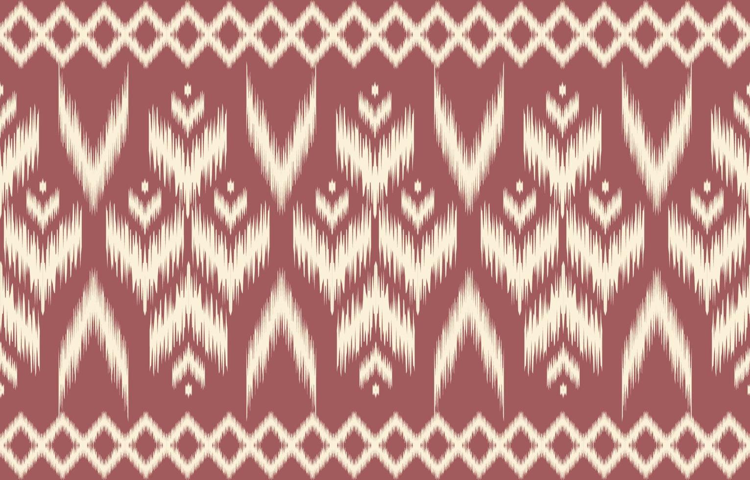 fabric ikat seamless pattern geometric ethnic traditional embroidery style.Design for background,carpet,mat,sarong,clothing,Vector illustration. vector