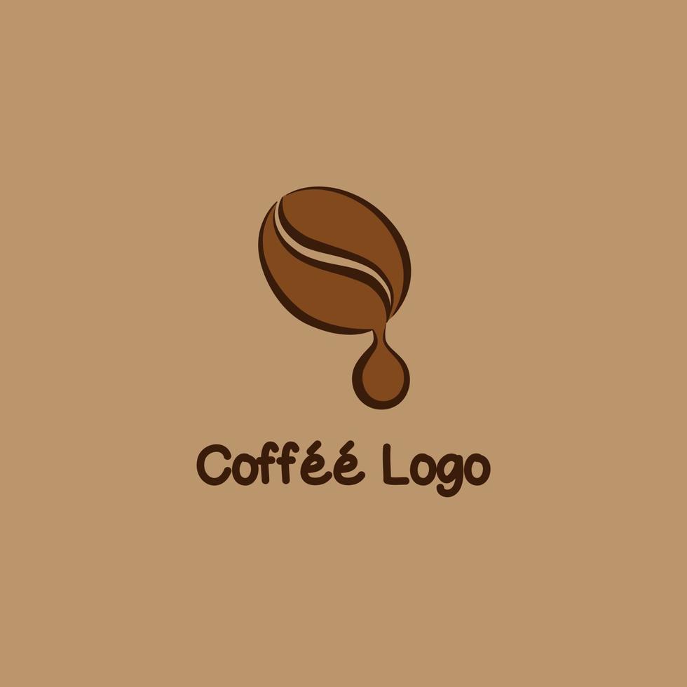 café frijol extraer logo, adecuado para tu café tienda o café negocio vector