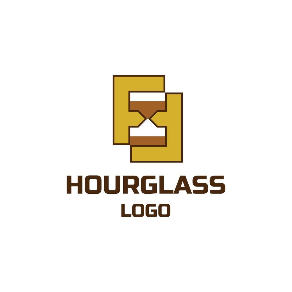 Letter F Hourglass Logo, Suitable for all your business related to it. vector