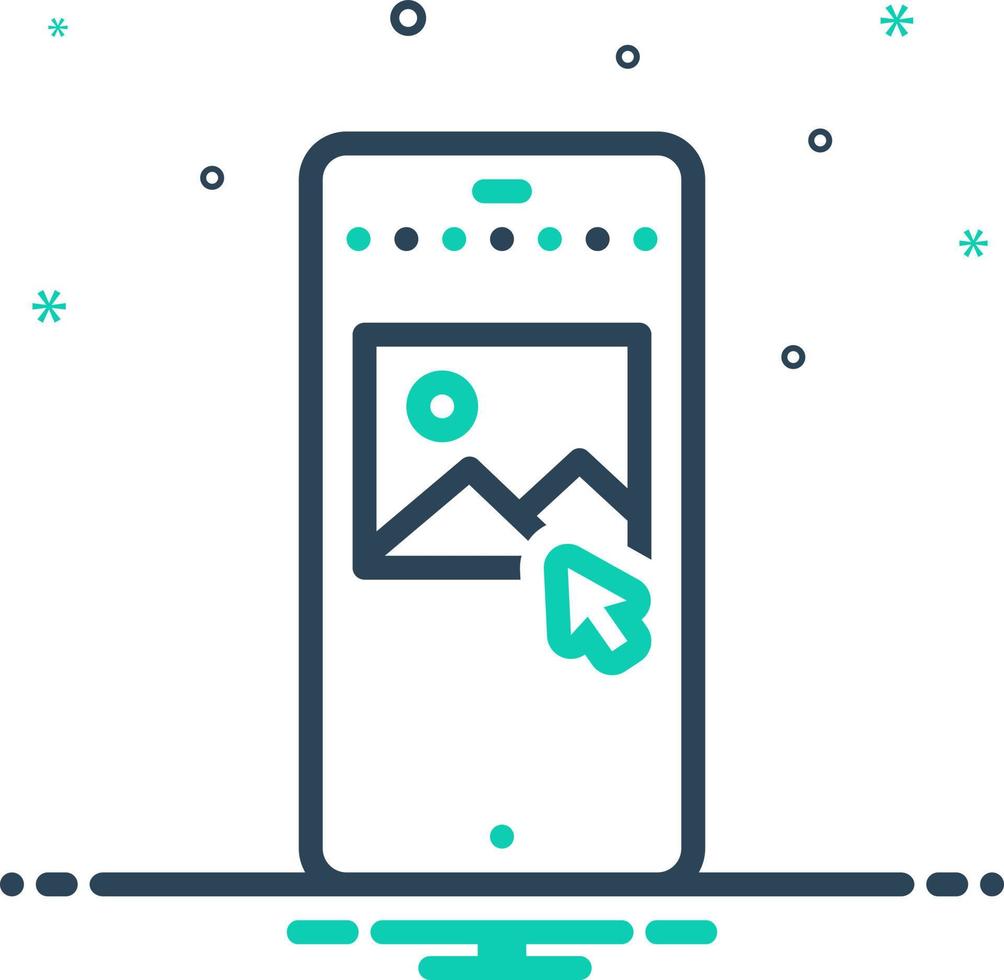 mix icon for post vector