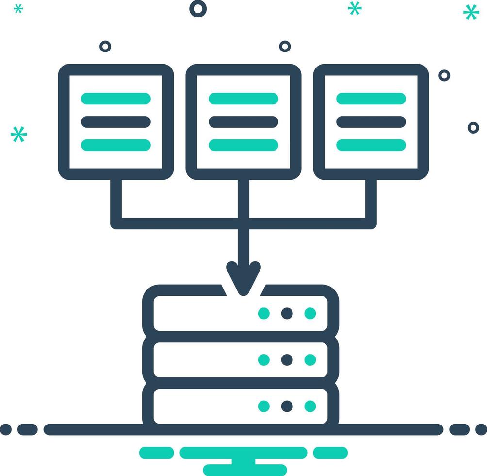 mix icon for source vector