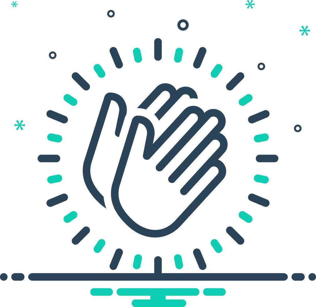 mix icon for appreciate vector