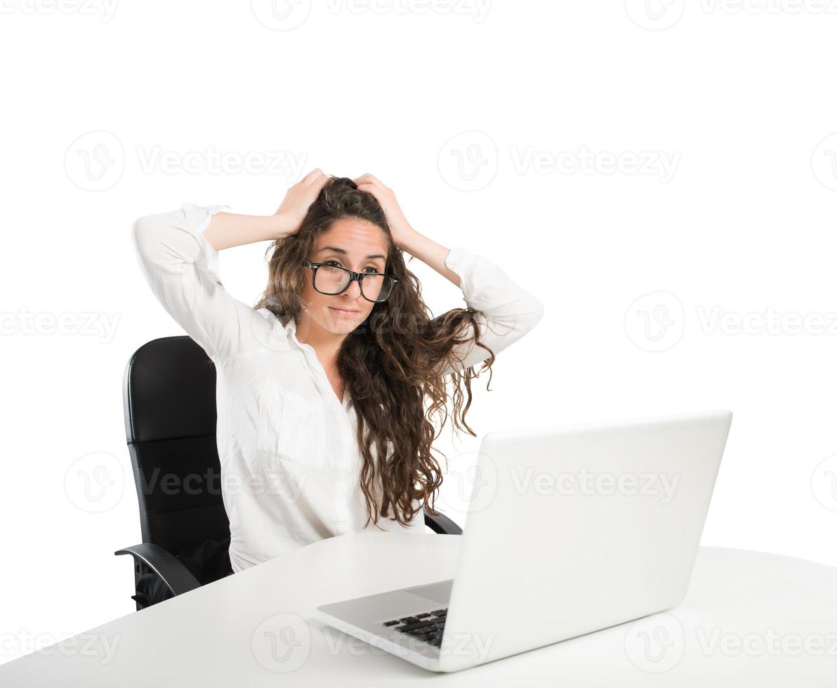Stress in the office photo