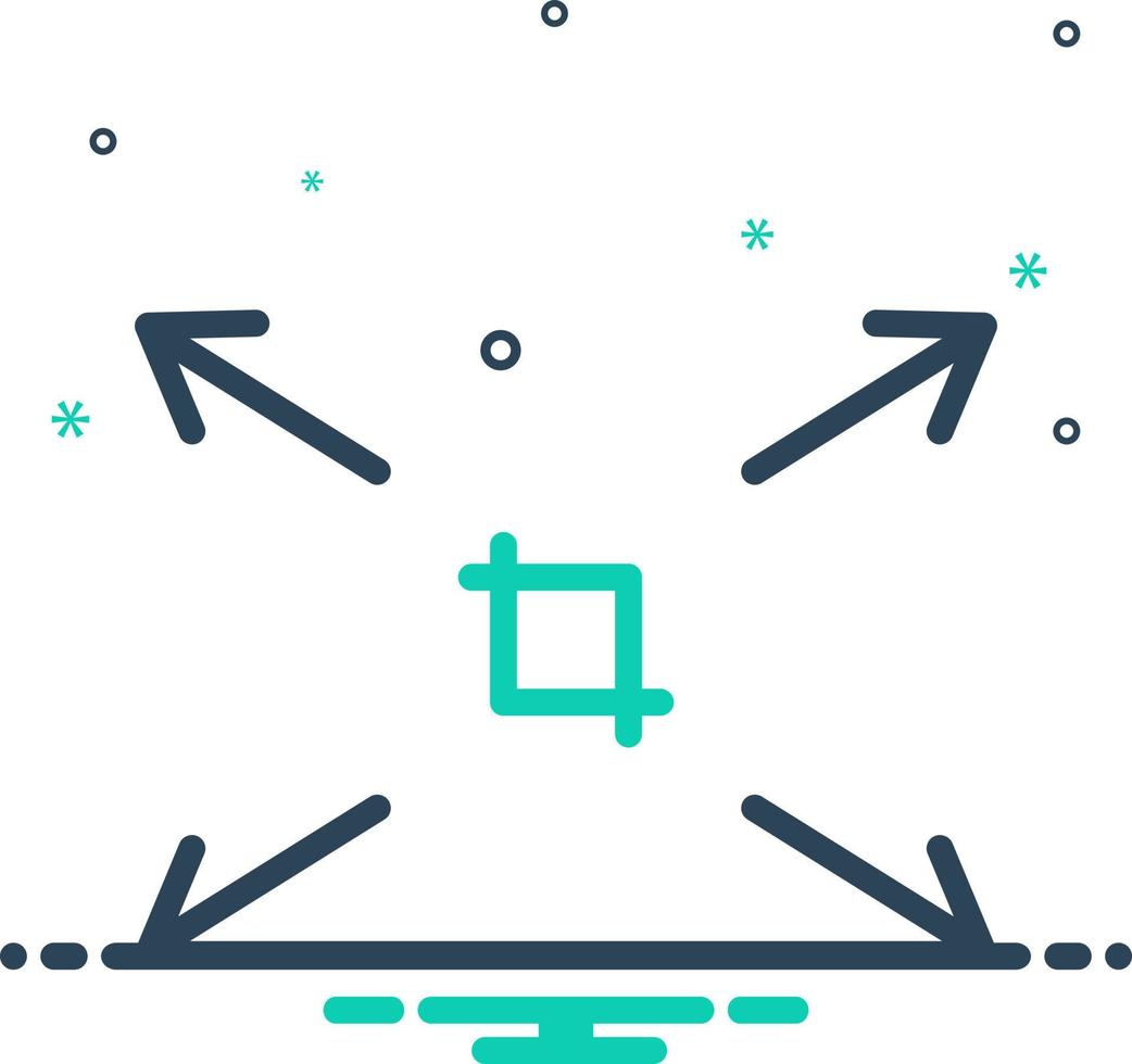 mix icon for stretch vector