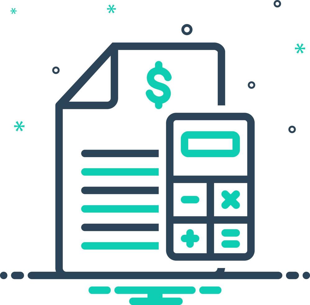 mix icon for budget vector