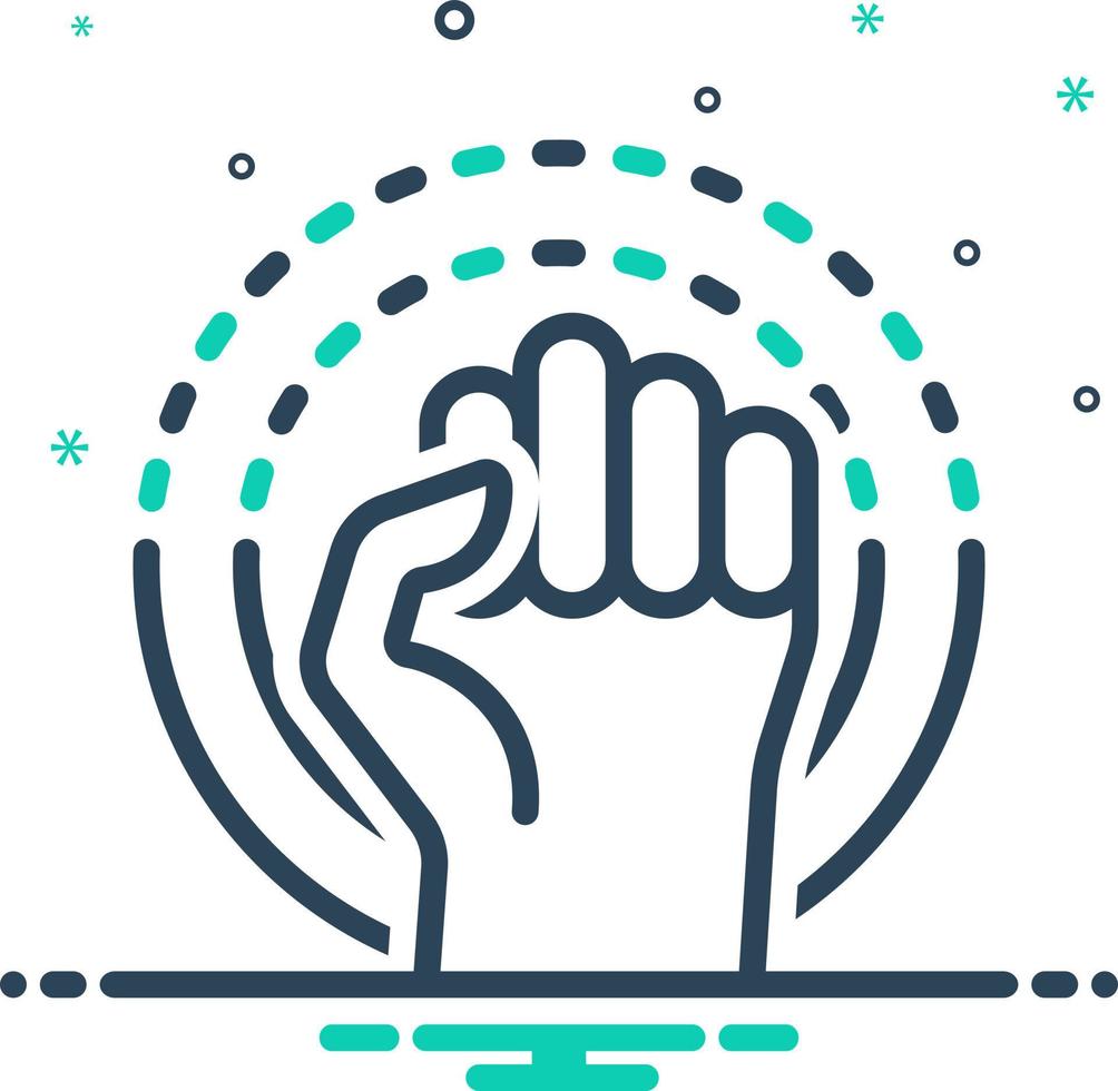 mix icon for revolution vector