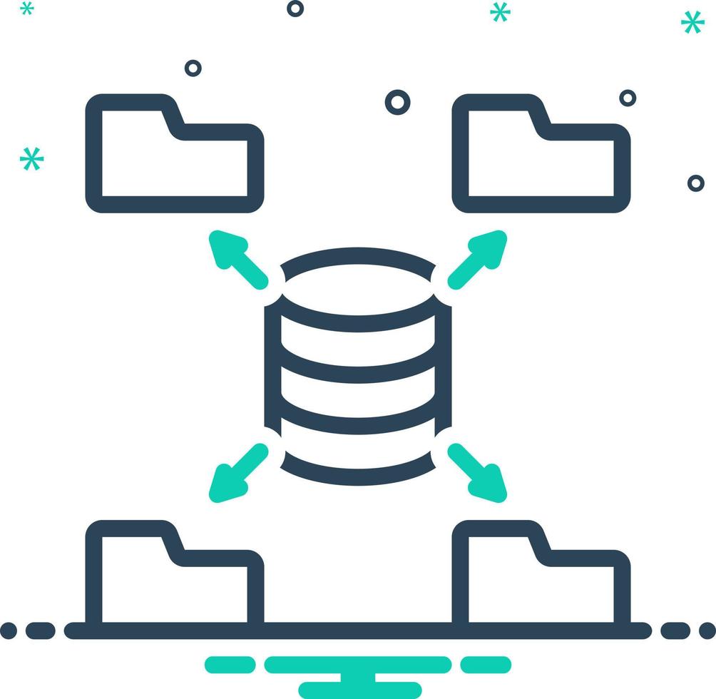 mix icon for source vector