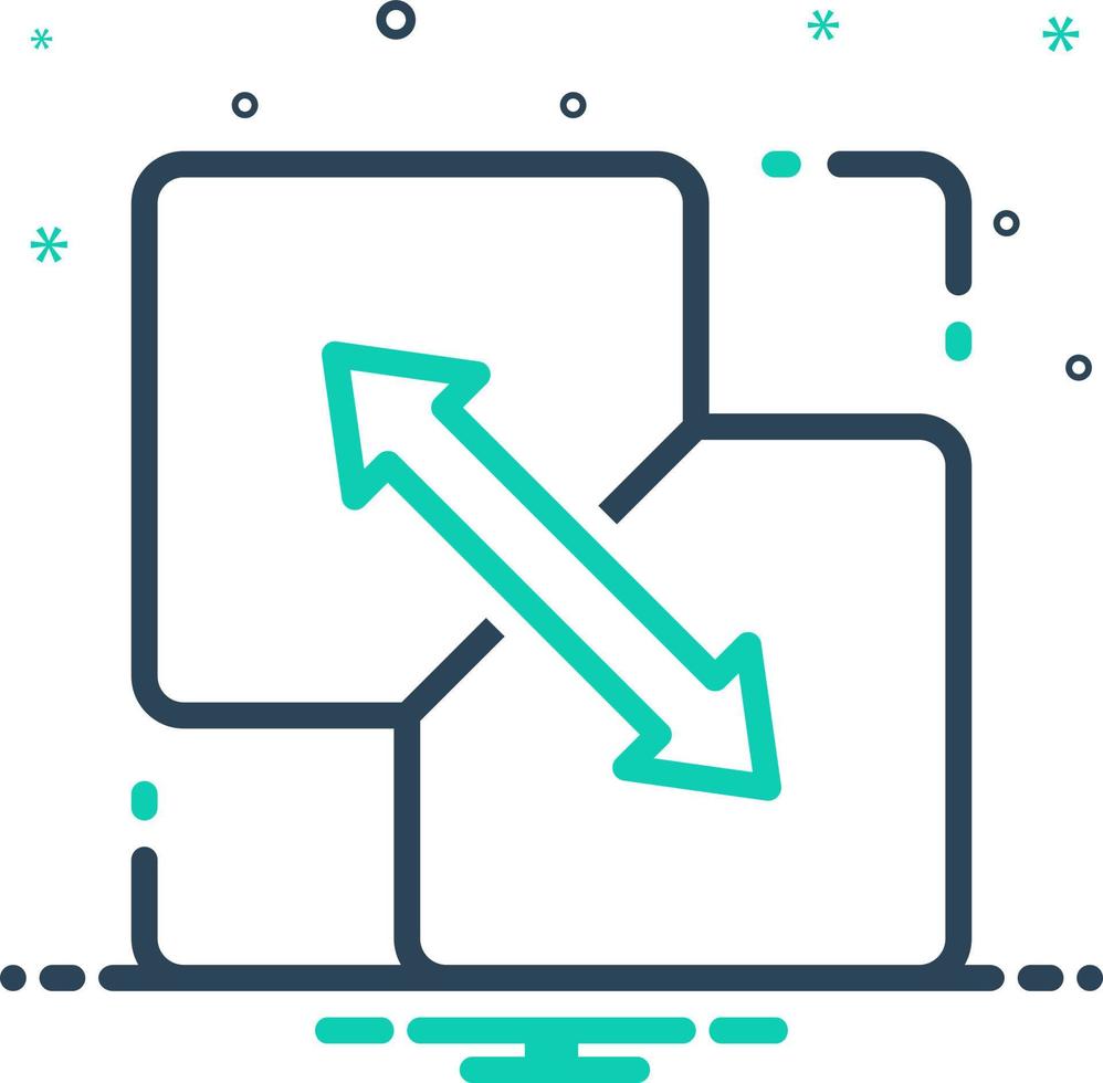 mix icon for combine vector