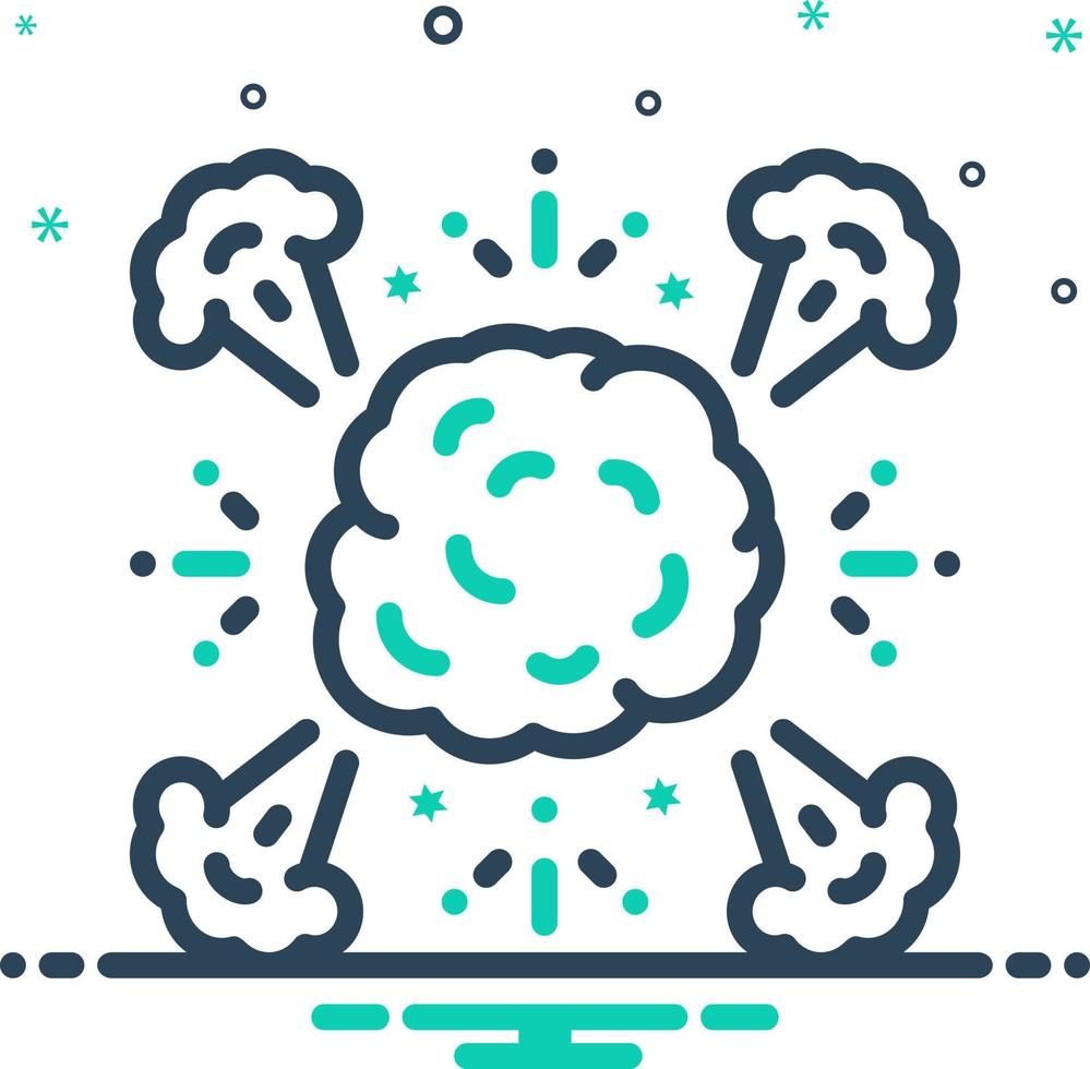 mix icon for explode vector