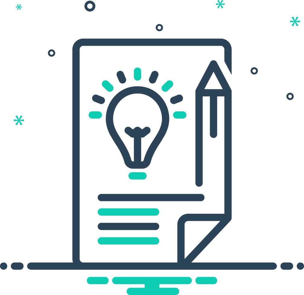 mix icon for brief vector