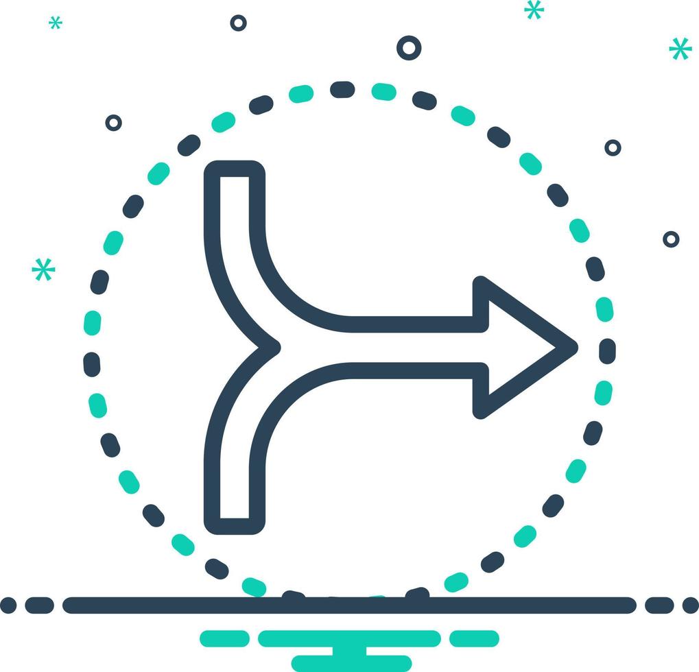 mix icon for combine vector