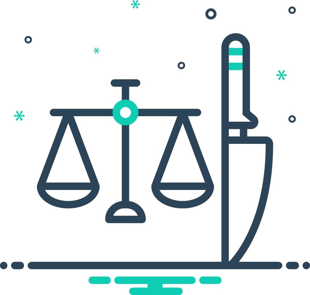 mix icon for criminal vector