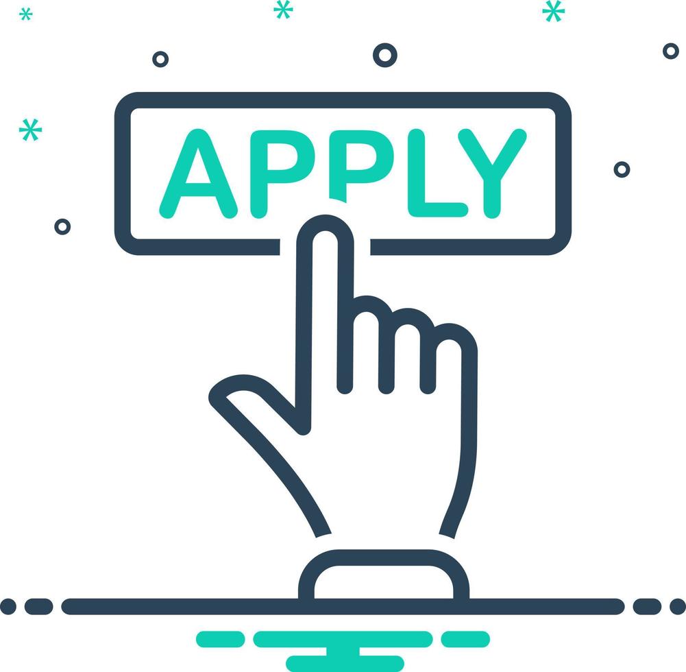 mix icon for apply vector