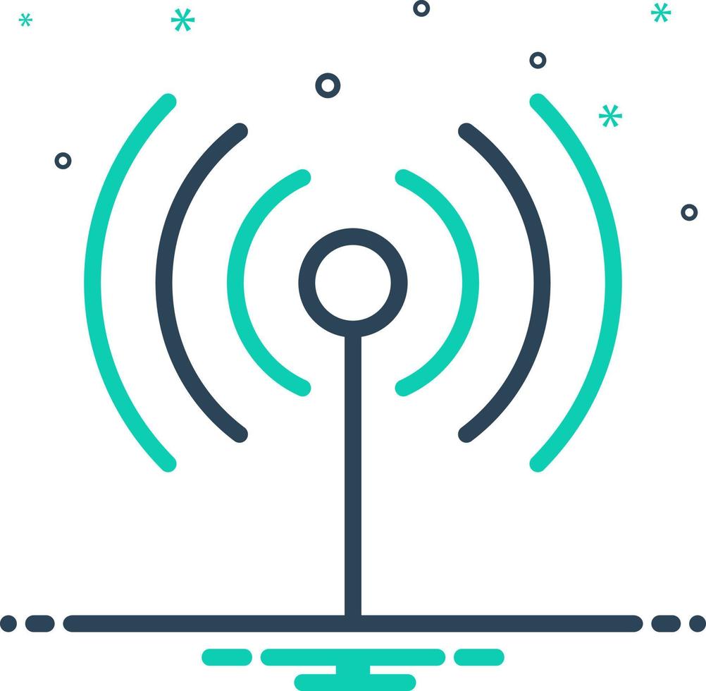 mix icon for signal vector