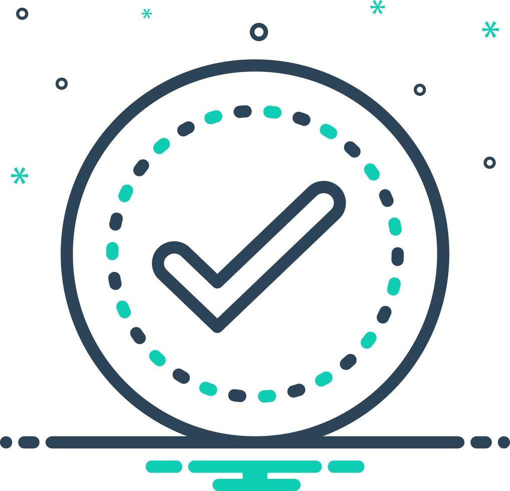 mix icon for sure vector