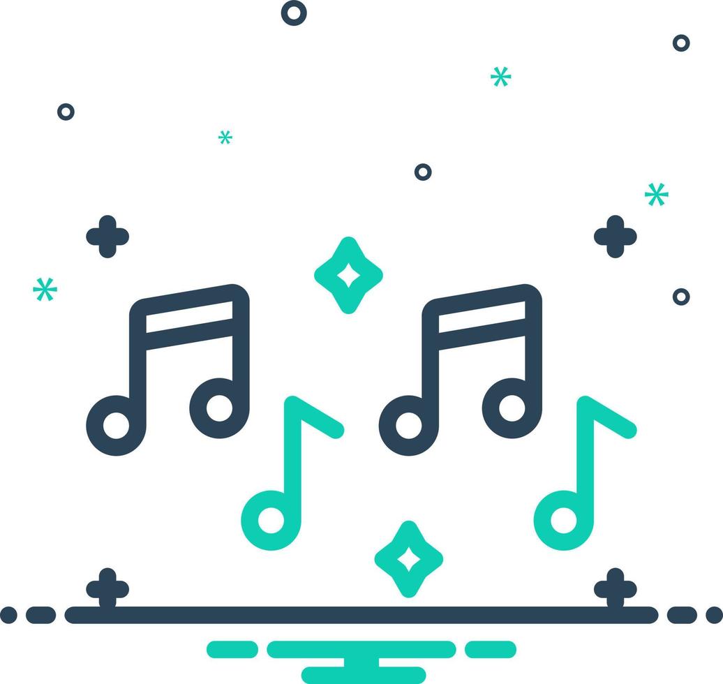 mezcla icono para musical vector