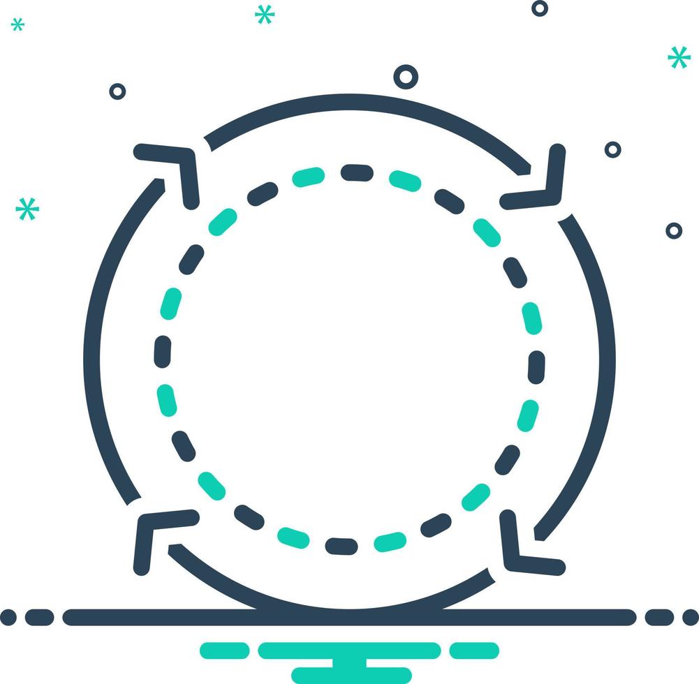 mix icon for cycle vector