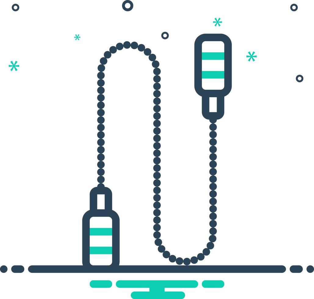 mix icon for rope vector