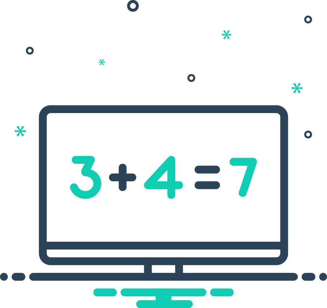 mix icon for sum vector