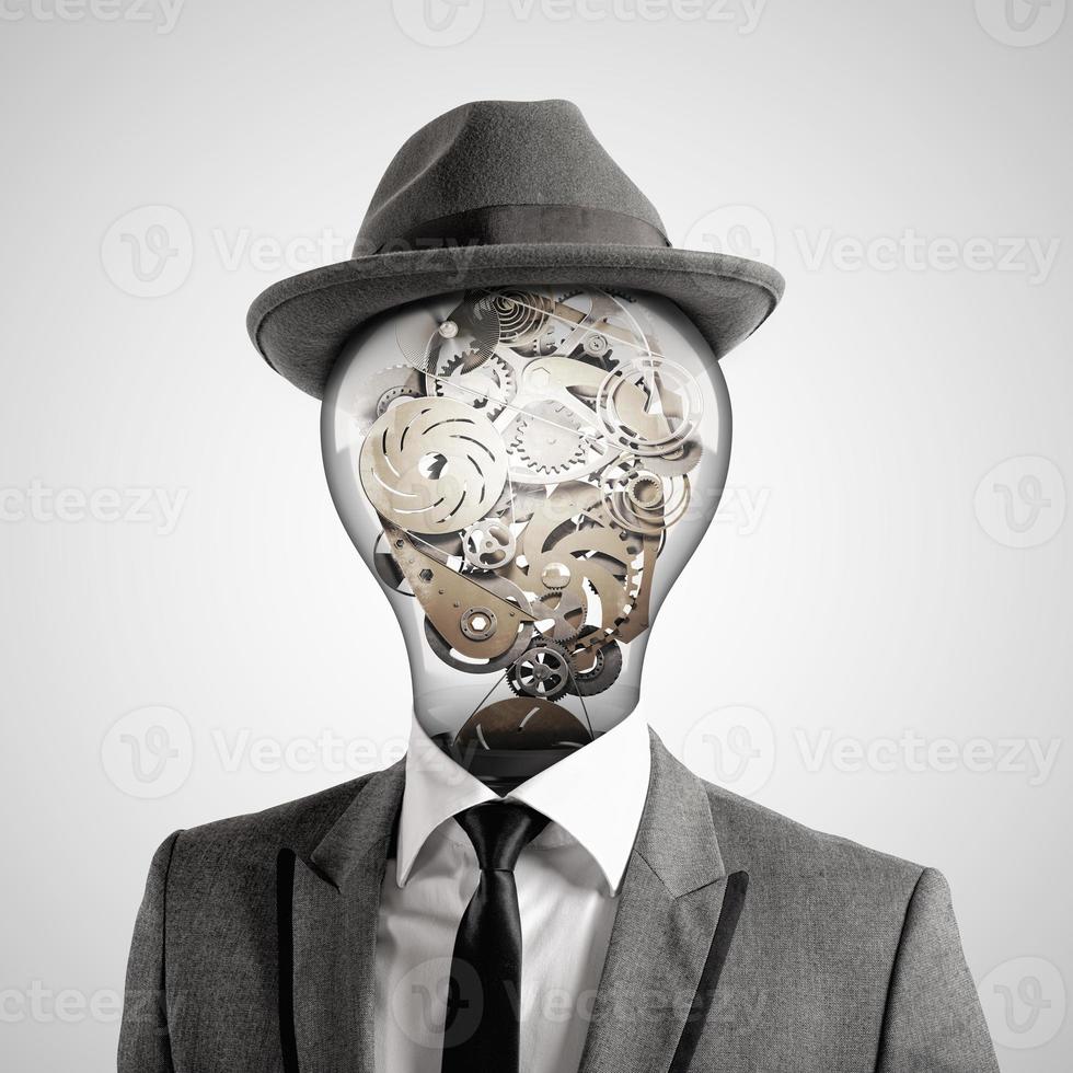 Ingenious head. 3D Rendering photo