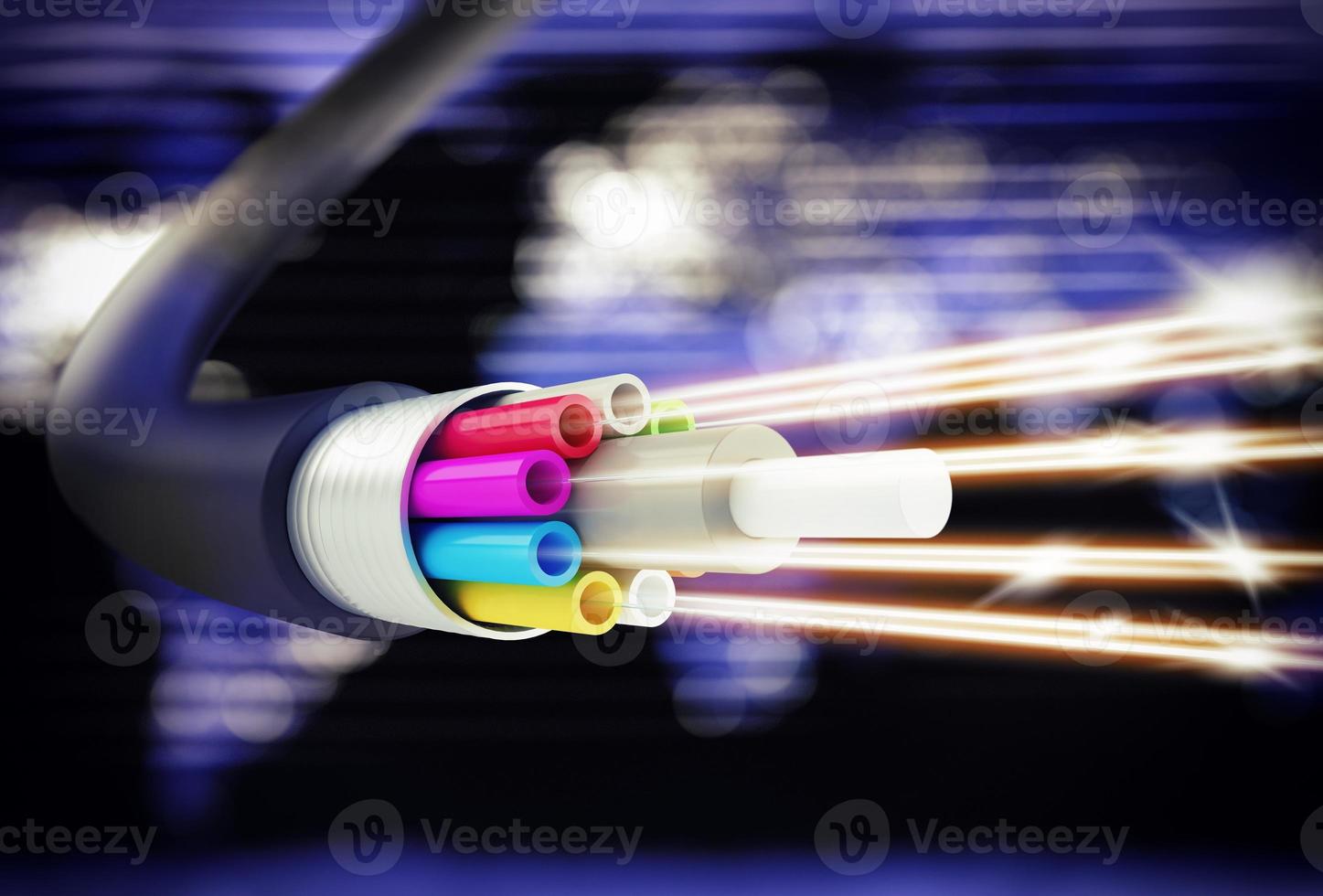 Speed of optic fiber photo