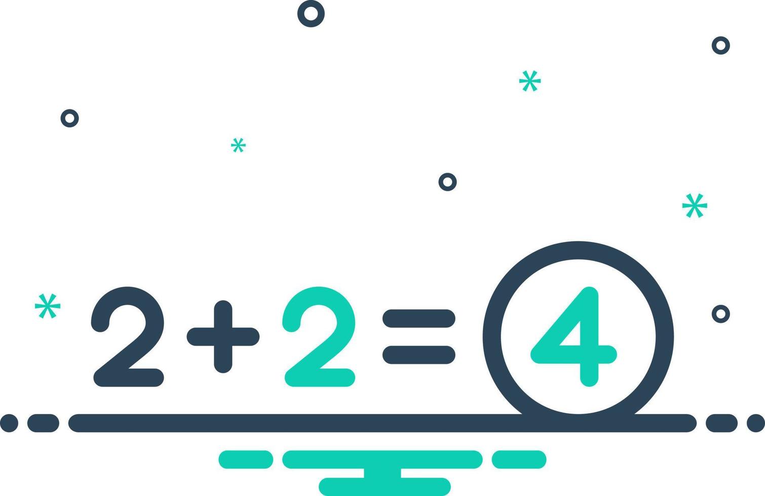 mix icon for total vector