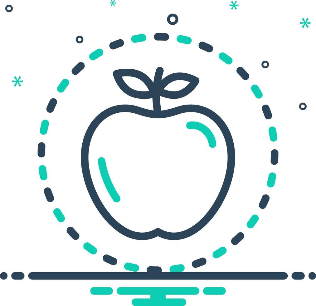 icono de mezcla para fruta vector