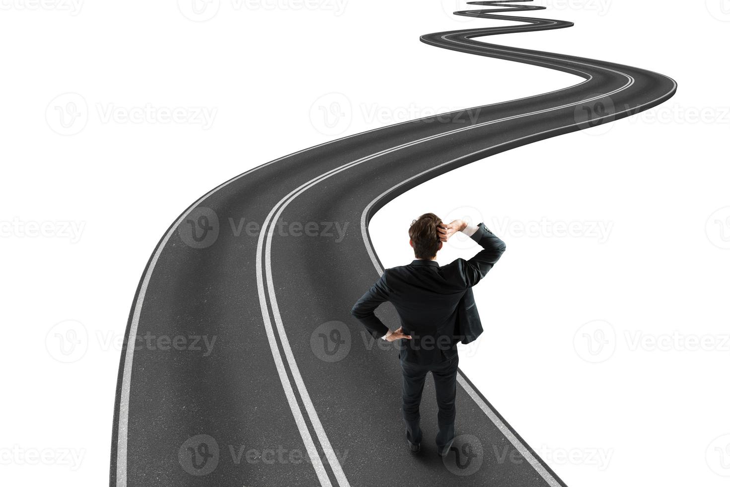 Road to goal 3D Rendering photo