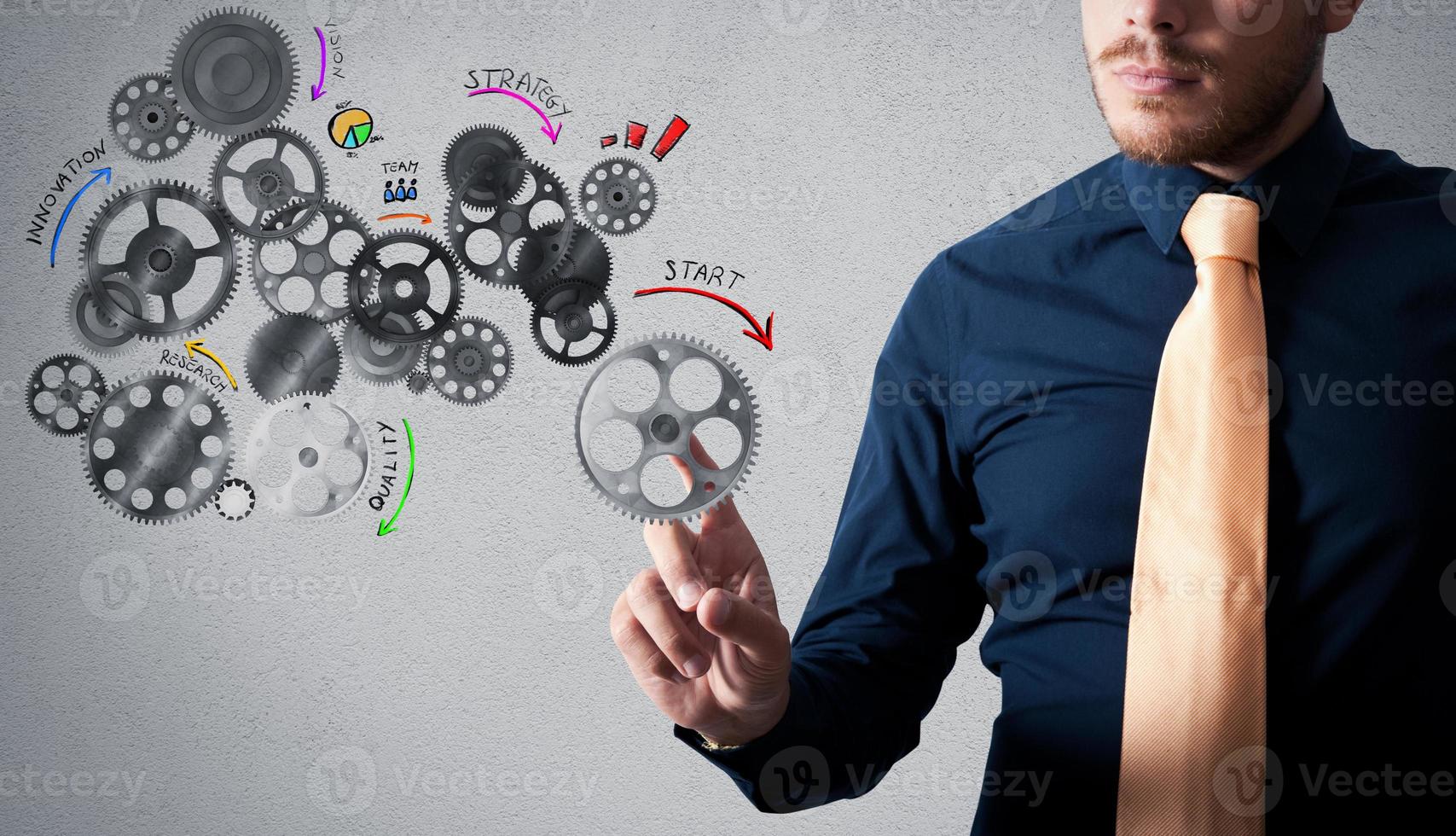 Analysis project with gears mechanism photo