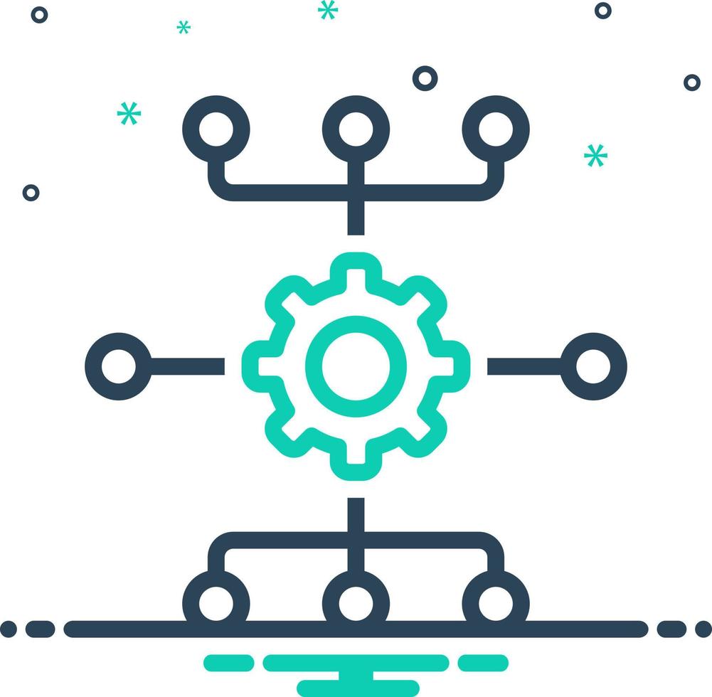 mix icon for system vector